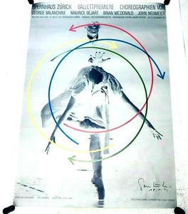 1984 Ballet Premier Opernhaus Zurich Poster, Signed By Karl Domenic Geissbuhler - Picture 1 of 4