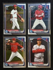 2024 Bowman - Chrome Prospects Lot of (4) LA ANGELS G.De La Paz, J.Flores ++ - Picture 1 of 4