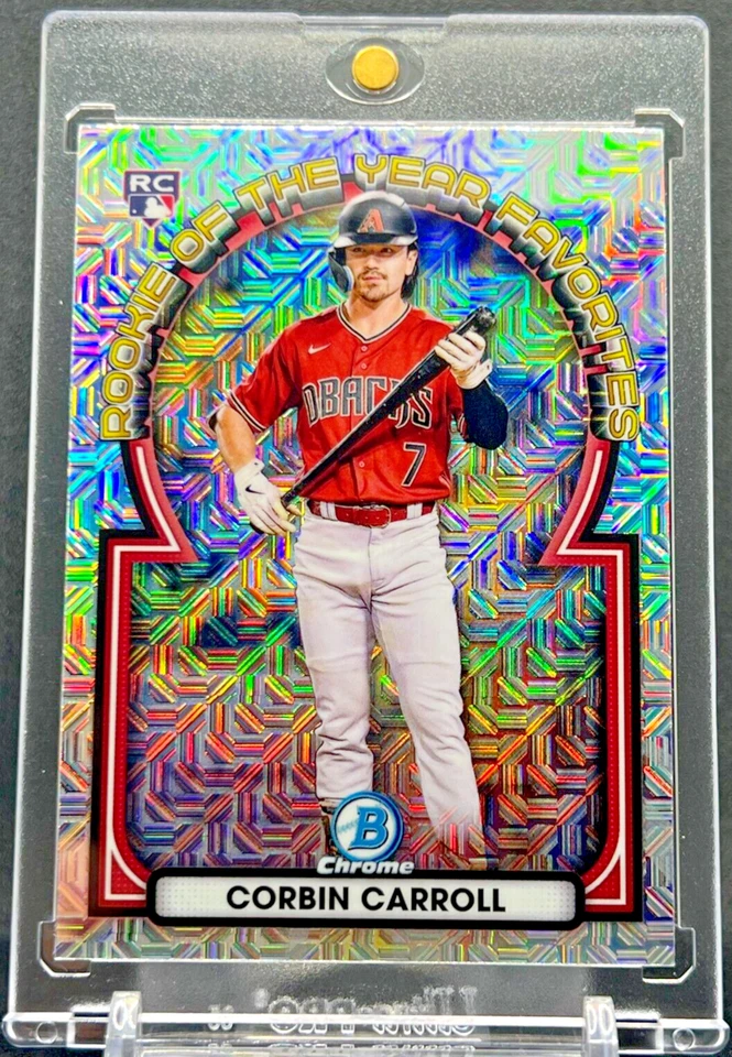 Corbin Carroll RARE ROOKIE CARD MOJO REFRACTOR BOWMAN CHROME INVESTMENT RC Mint! - Image 1 of 4