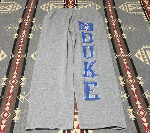 The Cotton Exchange 90s VTG Duke Blue devils Sweatpants L USA Drawstring T45 Cover