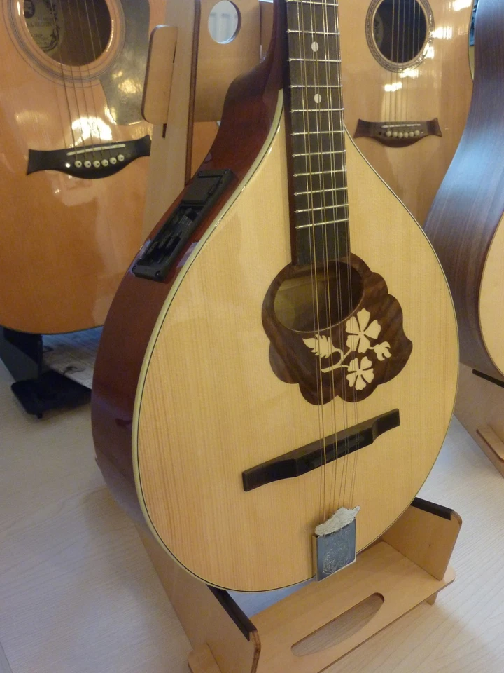 Irish Bouzouki with EQ (Electro Acoustic), made in Romania by Hora, solid wood - Image 1 of 4