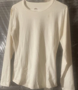 womans dufold thermal top offwhite large - Picture 1 of 2