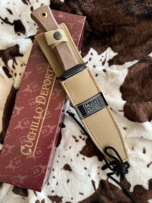 ¡NUEVO!  Cuchillo táctico de hoja fija MUELA Mirage 18-NM-revestimiento de hoja PTFE con funda Foto 1 de 4