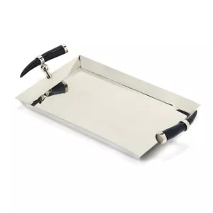 Butler Vito Stainless Steel Rectangular Serving Tray, Silver - 3826016 - Picture 1 of 1