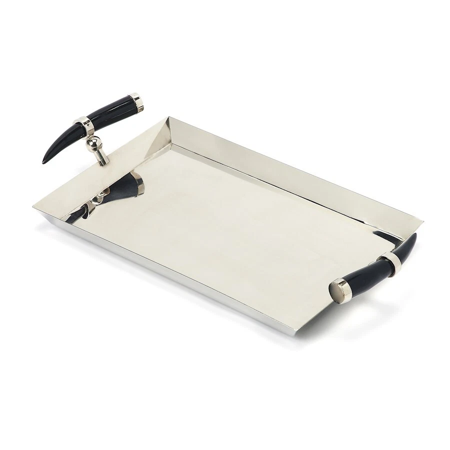 Butler Vito Stainless Steel Rectangular Serving Tray, Silver - 3826016 - Image 1 of 1