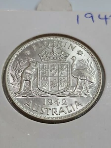 Australian 1942 FLORIN CH UNC - Imagen 1 de 2