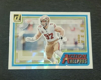 2023 Panini Donruss Action All Pros NICK BOSA San Francisco 49ers #AAP-7 - Image 1 of 2