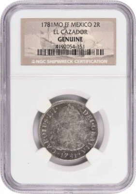 1783 Mo FF Mexico 2 Reales El Cazador Genuine NGC #54151 - Image 1 of 2