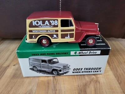 Vintage 1997 Liberty 4 Wheel Drive 1953 Jeep Panel Delivery Willys Bank - Imagem 1 de 4