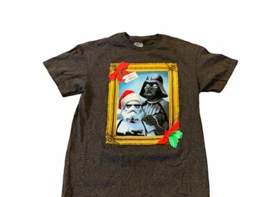 Darth Vader Star Wars T Shirt Merry Christmas Sithmus Portrait Stormtrooper Sith - Image 1 of 4