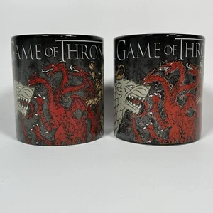 Game Of Thrones Stark Baratheon Targaryen Mug Set Lot Of 2 2017 HBO - Picture 1 of 10