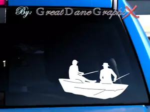 Boat Fishing Fisherman #7 -Vinyl Decal Sticker -Color Choice -HIGH QUALITY - Picture 1 of 2