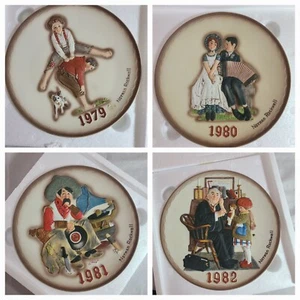 VINTAGE NORMAN ROCKWELL 1979-1982 First limited edition annual plate - Picture 1 of 24
