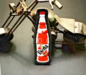 GORGEOUS FANTA SODA BOTTLE EMBROIDERED IRON-ON PATCH!!! - Picture 1 of 4
