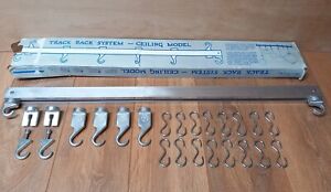 Vintage Taylor & Ng Aluminium Track Rack System Ceiling Model Hooks
