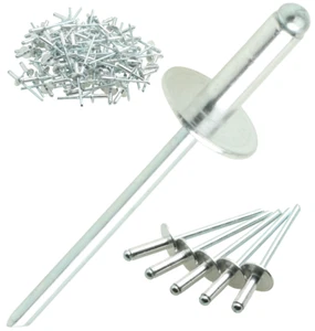 Marcopol Blindniete 100 Stk Nieten mit breitem Kopf. Pop-Nieten 4/4,8/5x8-30mm - Bild 1 von 46