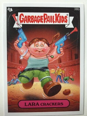 Garbage Pail Kids Topps Sticker 2014 Series 1 Lara Crackers 38b Tomb Raider - Image 1 of 2