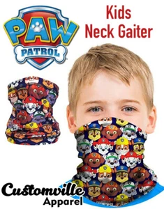 Nickelodeon Paw Patrol Kids Neck Gaiter Face Mask Mouth Cover Scarf Bandana NEW - Picture 1 of 7