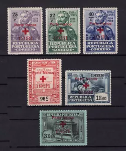 Portugal 1931 RED CROSS CRUZ VERMELHA #29/34 complete set, MH FVF - Picture 1 of 1