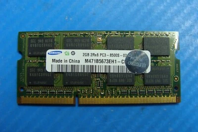 Apple A1286 Laptop Samsung 2GB 2Rx8 Memory Ram pc3-8500s-07 m471b5673eh1-cf8 - Image 1 of 2