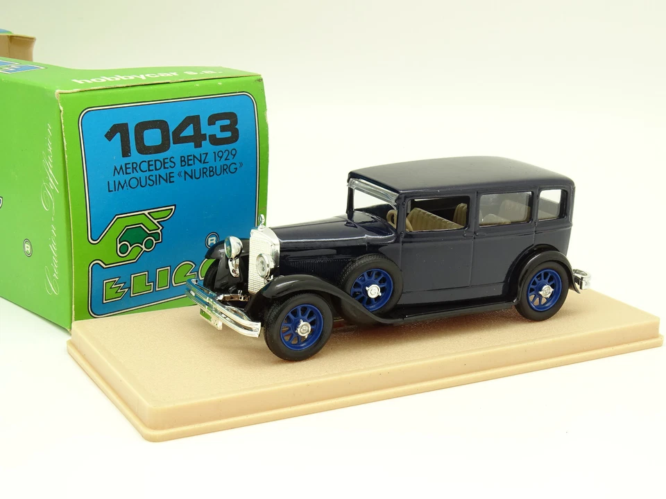 Eligor 1/43 - Mercedes 1929 Limousine Nürburg Blu 1043 - Immagine 1 di 1