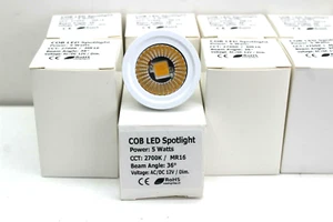 LED 10PC Spot Light Bulb Dimmable Bright Warm White Lamp 5W AC/DC 12V MR16. - Picture 1 of 6