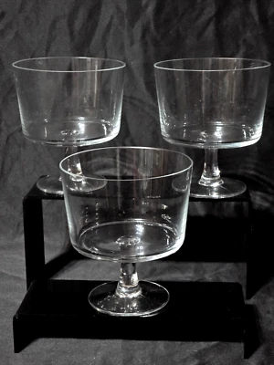 Vintage ROSENTHAL 5" Tall x 4.5" Wide Crystal Dessert Ice Cream Bowls - Set Of 3 - Image 1 of 4