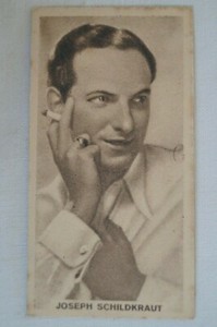 Cinema Artistes Vintage Antiquarian 1932 Pre WWII BAT Card Joseph Schildkraut