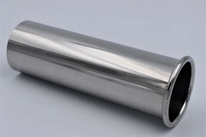 3" inch 76mm Rolled Out Round Exhaust Tailpipe Weld-on Stainless Steel 304 Tip - Afbeelding 1 van 4