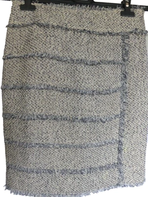 Falda Lápiz Magaschoni Azul Marino Tostado Tweed Flecos EE. UU. Talla 8 Foto 1 de 4