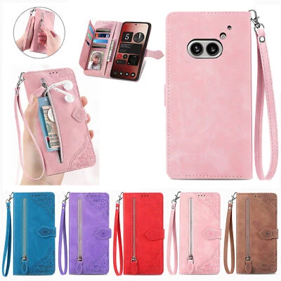 Zip Wallet Leather Case Phone Cover For Doogee X98 HTC U23 Oukitel Asus Umidigi - Image 1 of 4