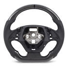 ⊹Carbon Fiber Steering Wheel Perforated Leather Black Stitching Flat Bottom