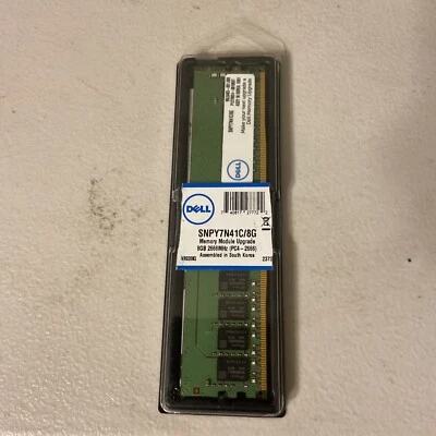 Dell SNPY7N41C/8G 8GB PC4-21300 DDR4-2666 UDIMM HMA81GU6DJR8N-VK Untested - Image 1 of 2