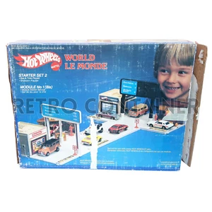 Vintage HOT WHEELS - World / Le Monde / Meine Kleine Stadt Starter Playset - Picture 1 of 3