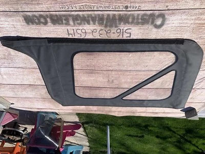 Ventana trasera izquierda Rampage negra lado del conductor Jeep Wrangler TJ 1997-2006 transparente Foto 1 de 4