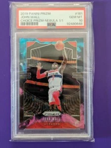 Prizm John Wall Nebula 1/1 PSA10 Basketball Card - Picture 1 of 2