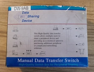 2-WAY MANUAL DATA TRANSFER SWITCH BOX - AB - Picture 1 of 4