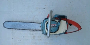 RARE Vintage Homelite Super XL Auto Automatic Chainsaw 18" Bar Blue White Red - Picture 1 of 12