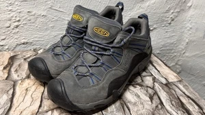 KEEN Low Cut Gray/Blue Outdoor Work Hiking Boot Sneakers Shoes Mens Size 9 EUC - Picture 1 of 11