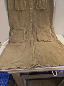 VINTAGE Banana Republic Dress Size S (6-8) Corduroy 80's Safari Tag - Picture 1 of 8