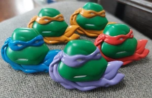 TMNT Vtg 2003 Mirage Studios TEENAGE MUTANT NINJA TURTLES Plastic Rings HTF (5) - Picture 1 of 9