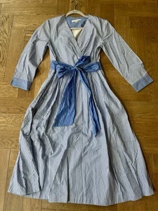 Beautiful LK Bennett Striped Dress Size 12 Excellent Condition Summer - Picture 1 of 8