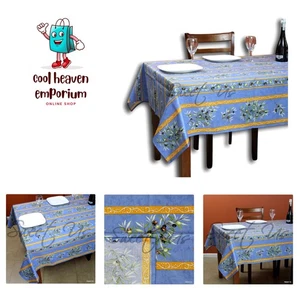 Wipeable Tablecloth Spill Resistant Acrylic Coated Floral Cotton French Prove... - Picture 1 of 5