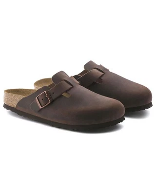 Birkenstock - BOSTON 860133 HABANA - Boston in pelle oliata