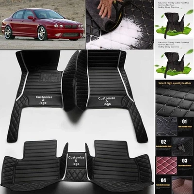 For Jaguar X-Type Car Floor Mats Luxury Waterproof Pads Liner Auto Rug Foto 1 de 4