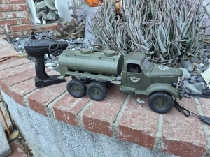  Camión militar RC, coche de control remoto escala 1:16, camión militar 6x4 RC - Imagen 1 de 11