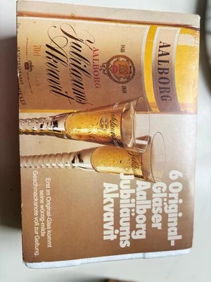 Originalgläser Aalborg Jubiläums Akvavit - Bild 1 von 2