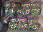 1990 Mattel Slammers Skateboarders Bendy Figures Complete Lot -1 NEW ON CARD 