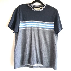 Original Penguin Knit Shirt Men Large Blues-White Logo 100% Cotton Preppy Casual - Picture 1 of 14