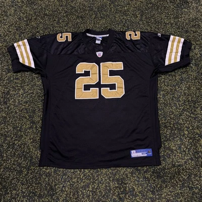 Camiseta cosida vintage Reebok Reggie Bush New Orleans Saints NFL para hombre talla 56 Foto 1 de 4